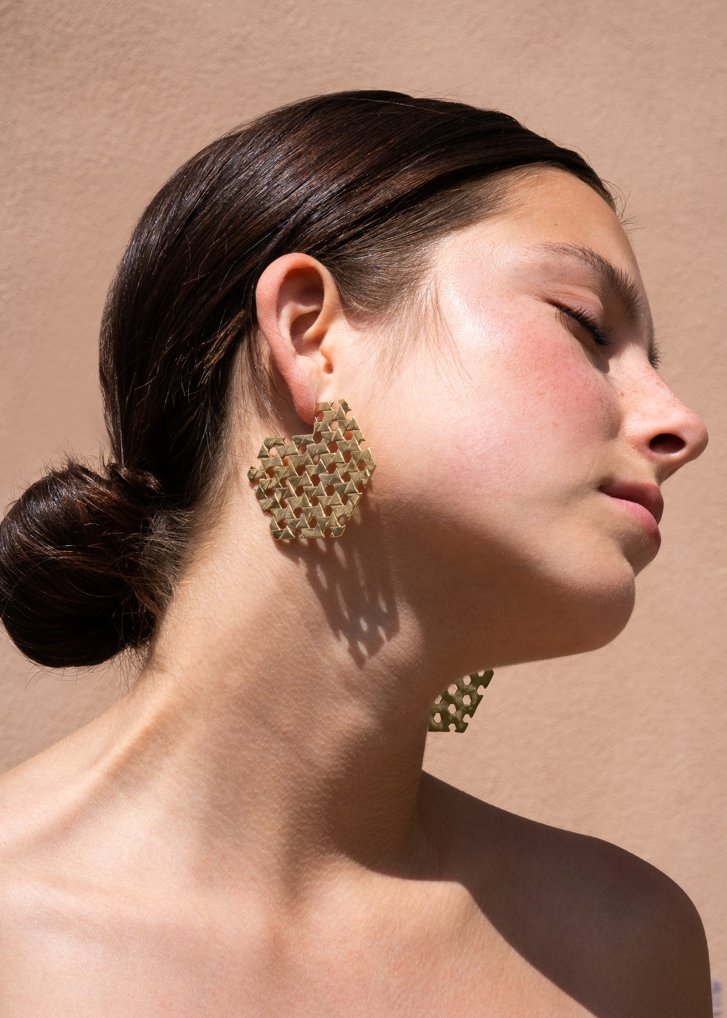 Triangles Make Hexagons Earrings