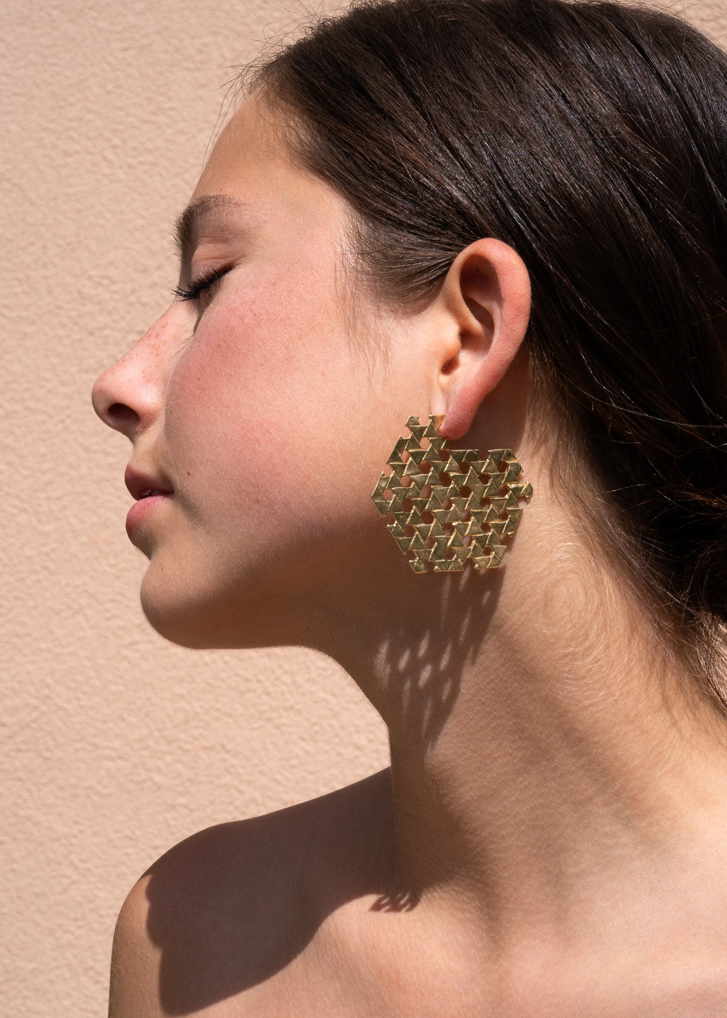 Triangles Make Hexagons Earrings