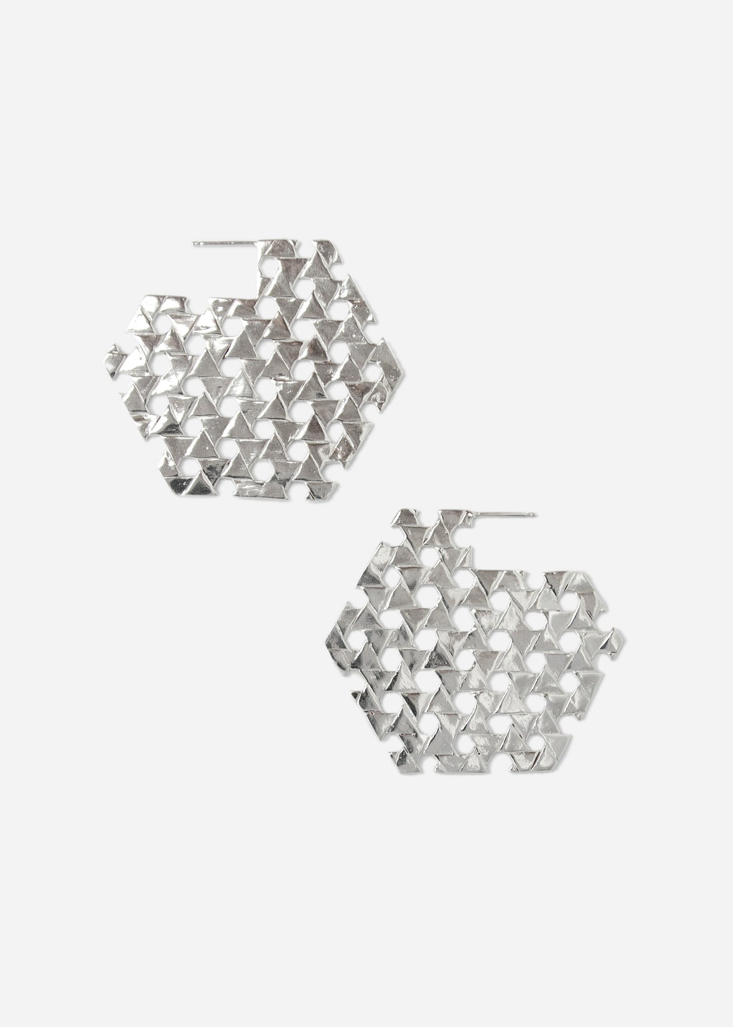 Triangles Make Hexagons Earrings